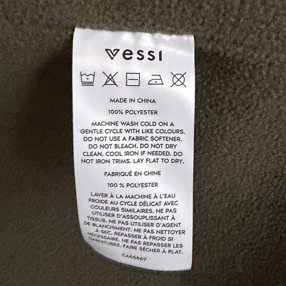 VESSI Overcast Raincoat Rain Jacket, Sz L Spruce Green - Picture 8 of 8